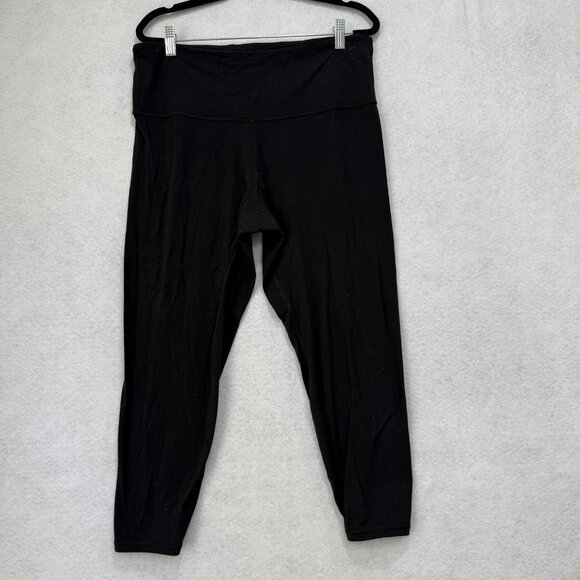 Athleta Pants Womens 1X Black Elation 7/8 Tight Leggings Yoga Activewear Stretch - Picture 1 of 10